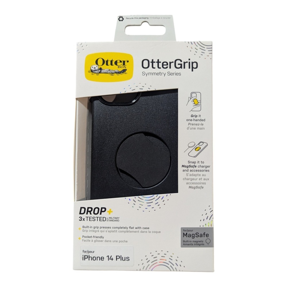 H3. OtterBox OtterGrip Symmetry Case for Apple iPhone‎ 14 Plus - Black